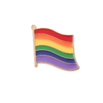 Prideflagg pin med 6 farger