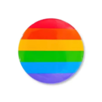 Pridefarger pin med nålfeste