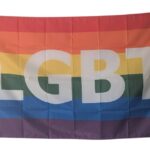 Stort LGBT prideflagg 90x150 cm