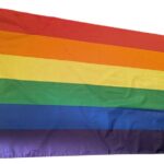 Vakkert prideflagg i størrelsen 90x150 cm.