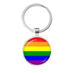 Vakker pride nøkkelring i regnbuens farger