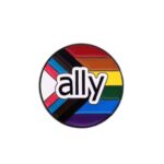 Pride ally pin som viser støtte til pride.