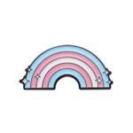 Trans regnbue pin med stjerner på.