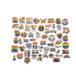 57 pride klistremerker.