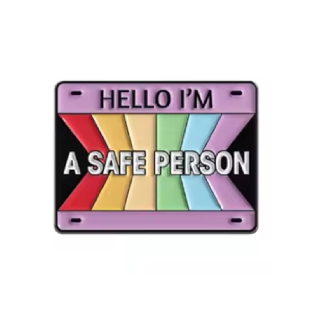 Pride pin med teksten