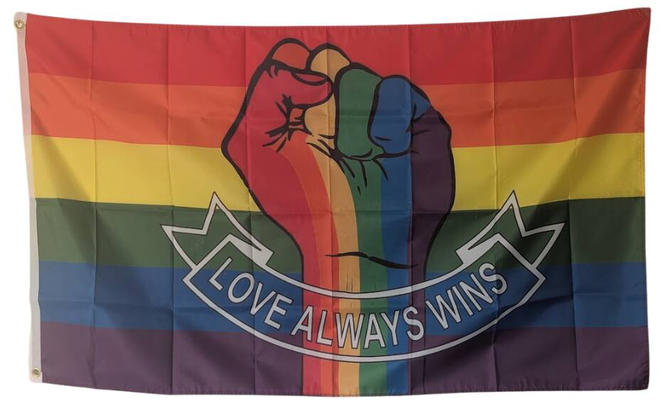 Love always wins 90x150 cm