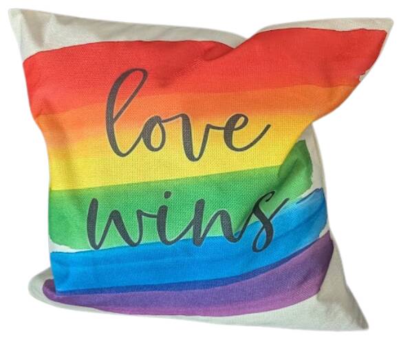 Love wins pride putetrekk Vakkert pride putetrekk med teksten "love wins".