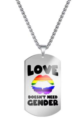 Nøkkelring - Love doesn't need gender Nydelig pride nøkkelring med teksten "love doesn't need gender".