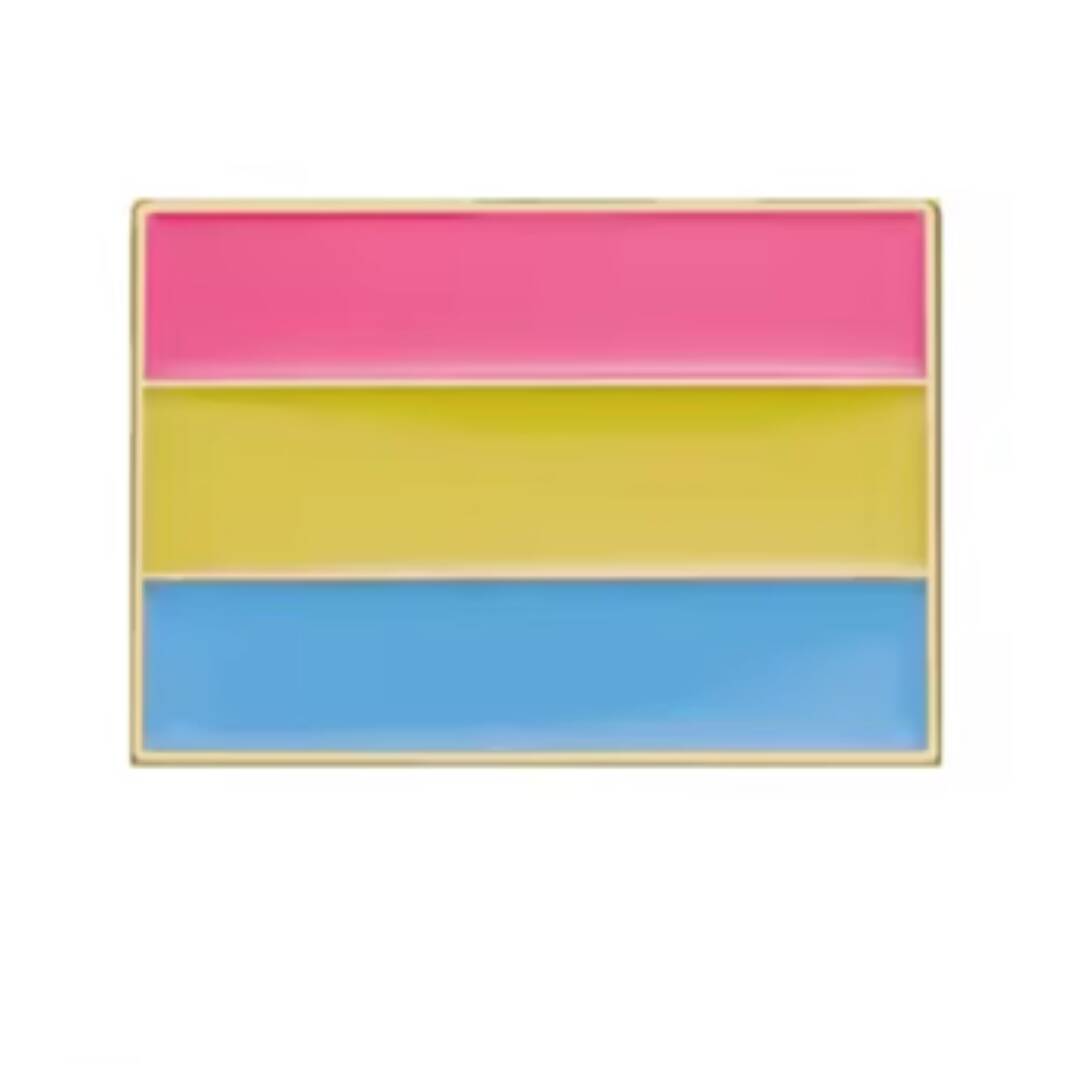 Panseksuell flagg pin