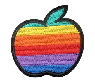 Pride Apple broderi Brodert Apple-logo med pridefargene