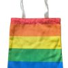Handlepose i regnbuens farger. Nydelig totebag.