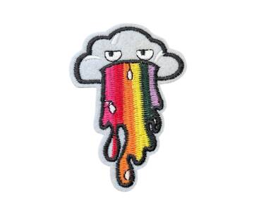 Regnbue sky pride broderi Pride broderi av regnbuesky i pride-fargene.