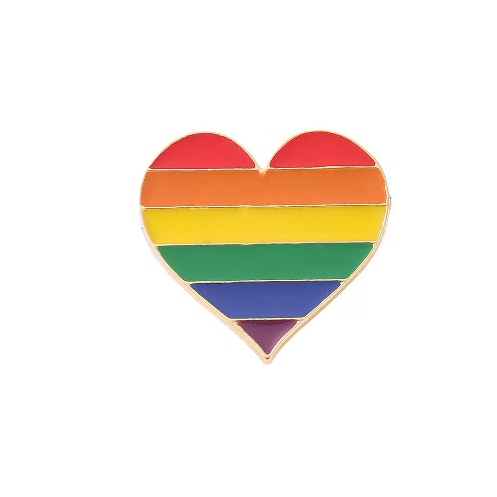 Nydelig hjerte pride pin