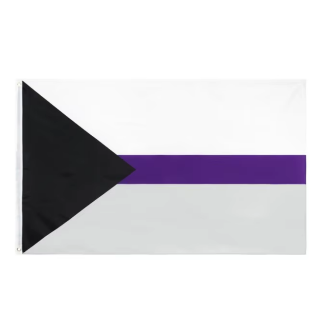 Demiseksuell prideflagg 90x150 cm Demiseksuell prideflagg i størrelsen 90x150 cm