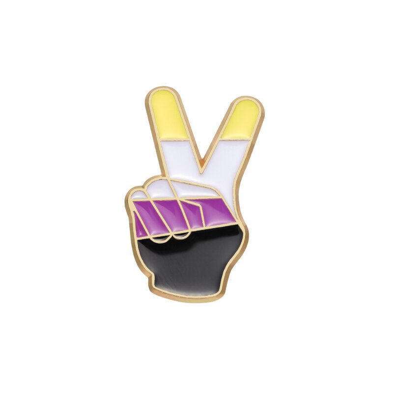 Ikke-binær peacetegn pin