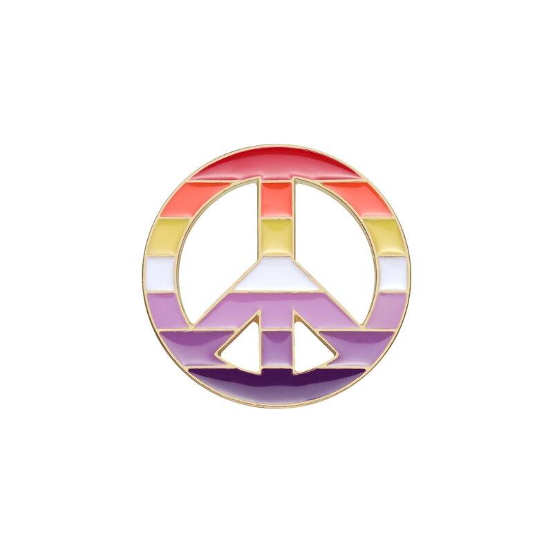 Lesbisk fredssymbol pin.