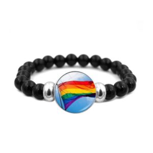 Fint prideflagg-armbånd.