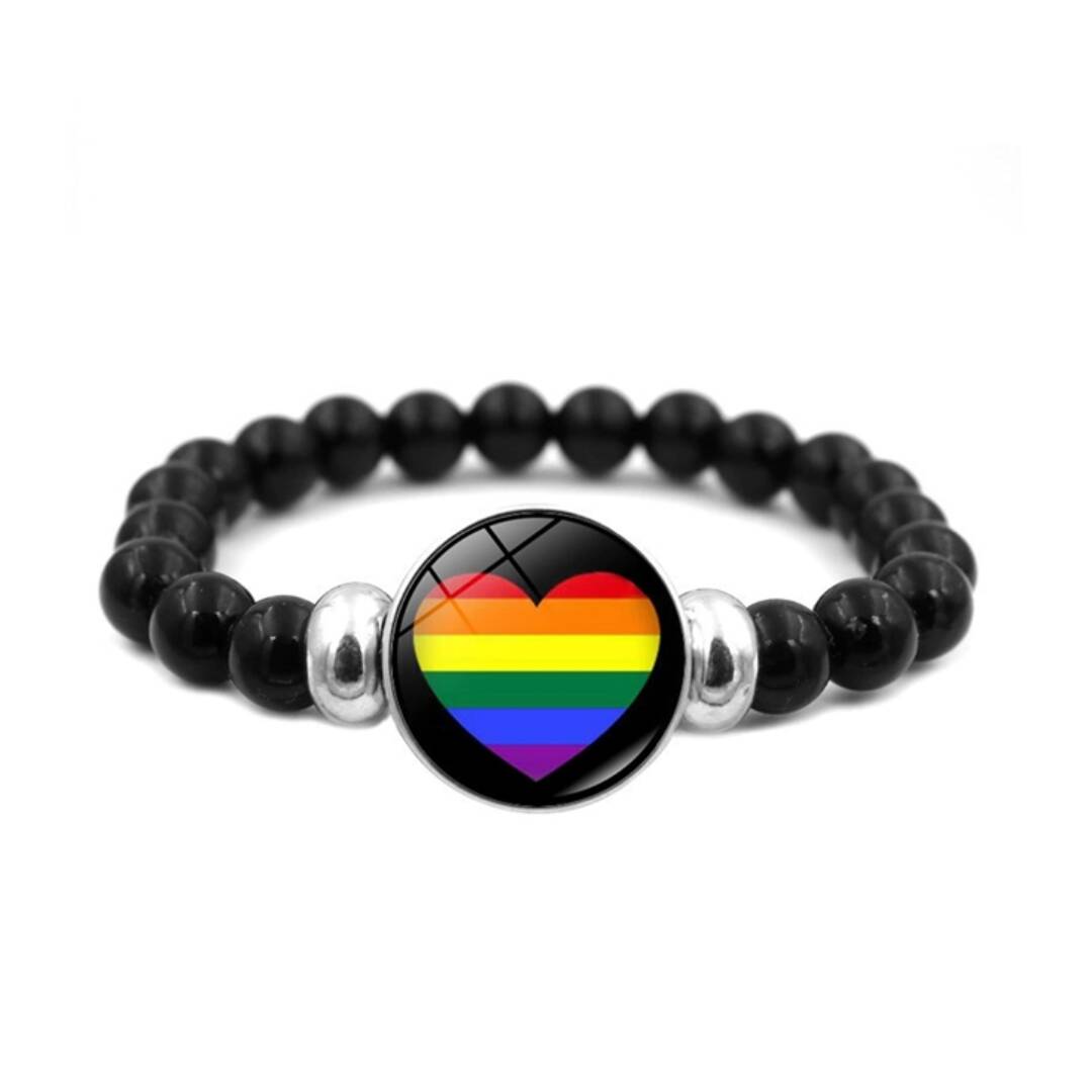 Pridehjerte armbånd Vakker pridehjerte armbånd.